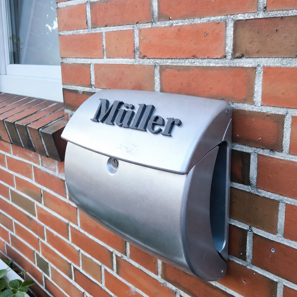 Briefkasten-Beschriftung „Müller"