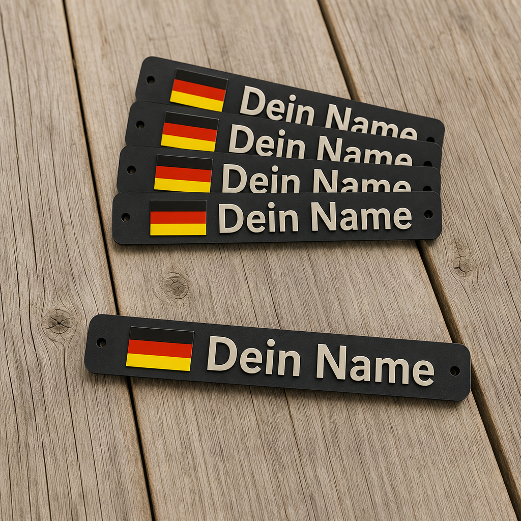 Namensschild – Deutschland-Flagge